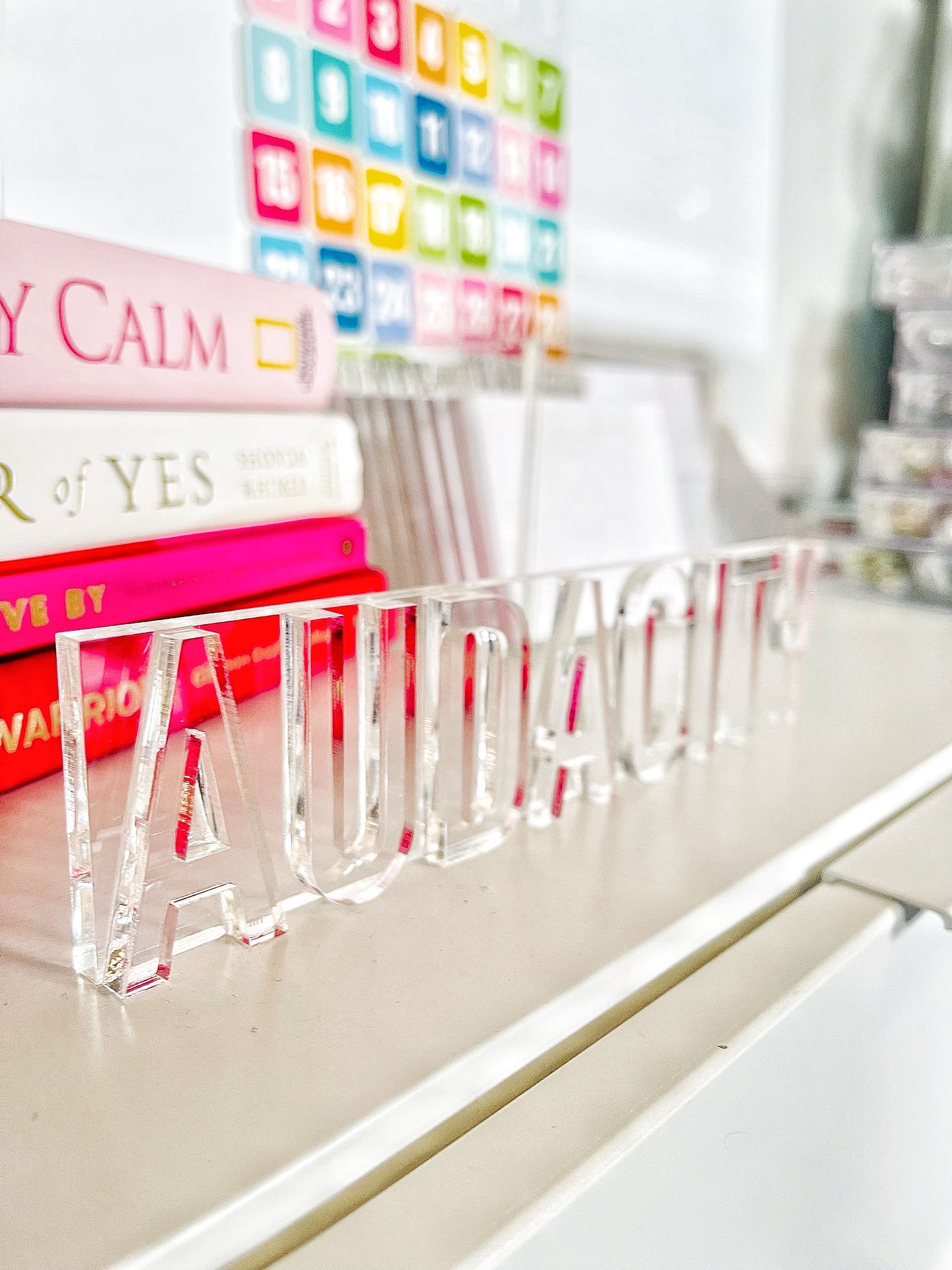 Custom Word of the Year Acrylic Block