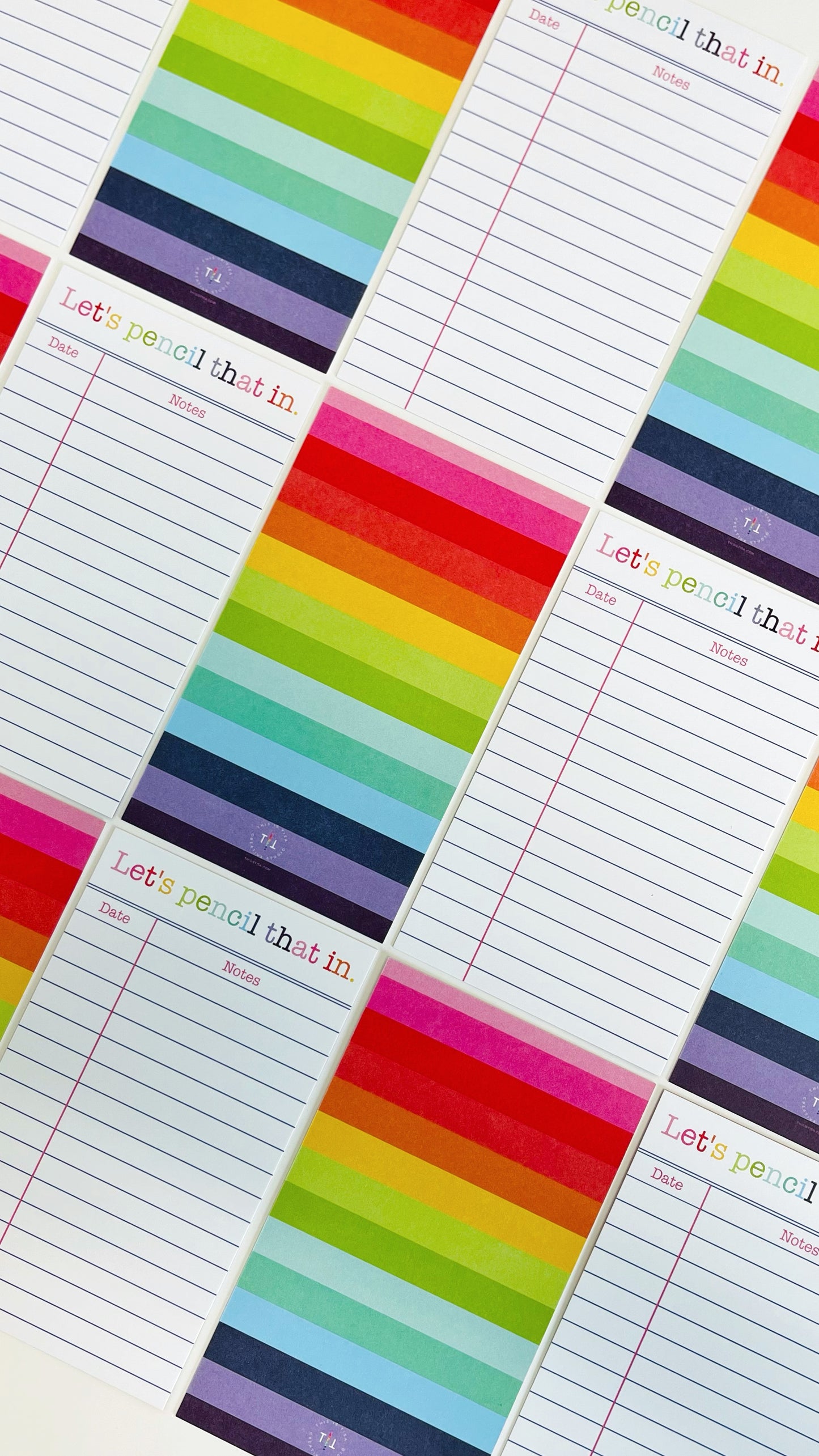 Let’s Pencil That In | Library Card Flat Notes