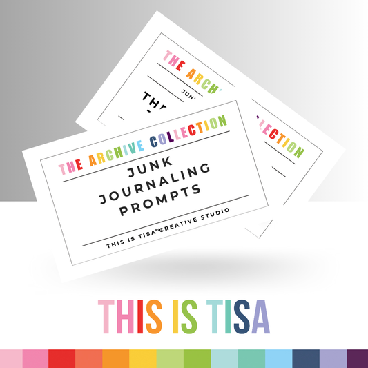 The Archive Collection:  Junk Journaling Prompt Cards — 30 Pack