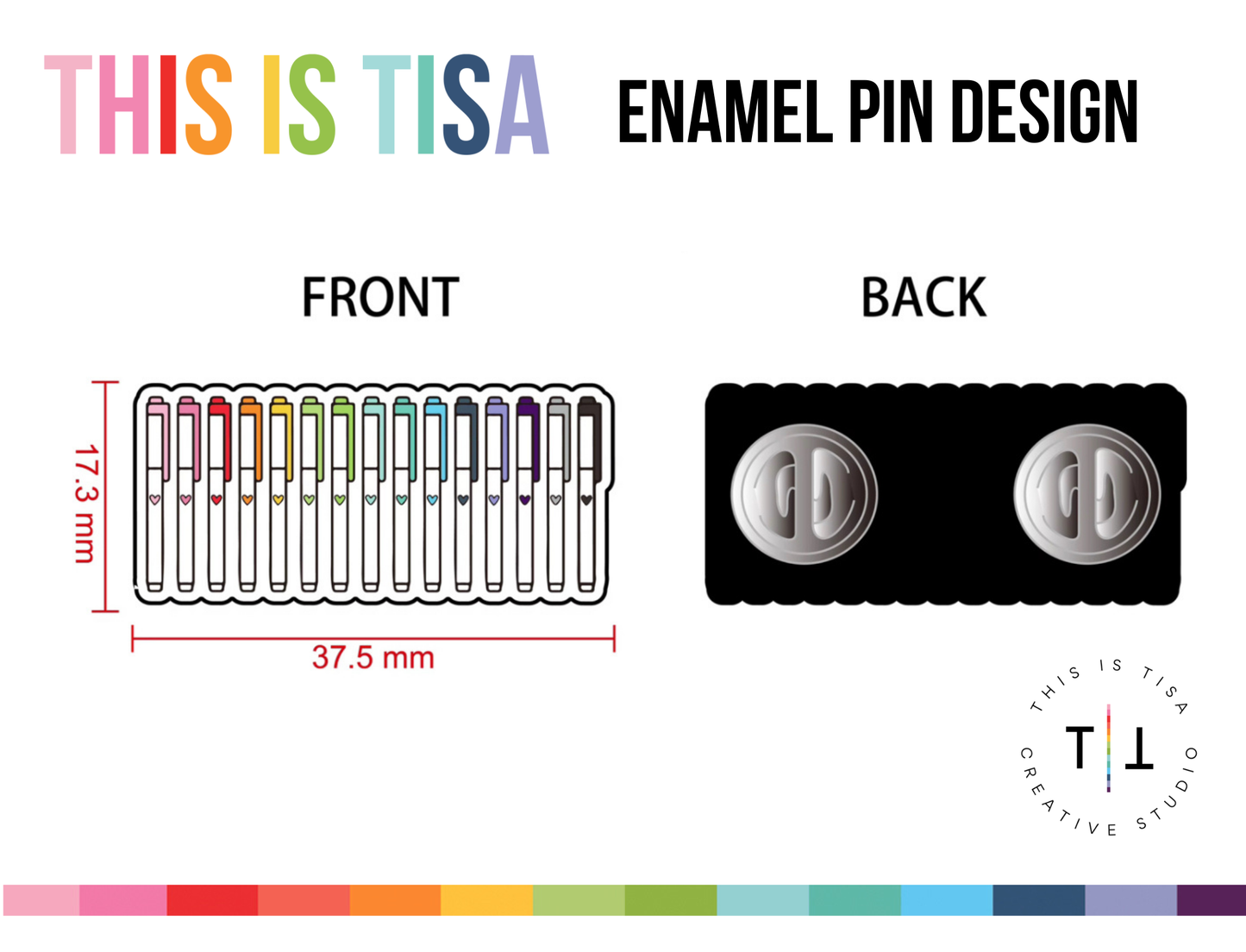 Planner Marker Enamel Pin READY TO SHIP