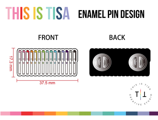 Planner Marker Enamel Pin READY TO SHIP