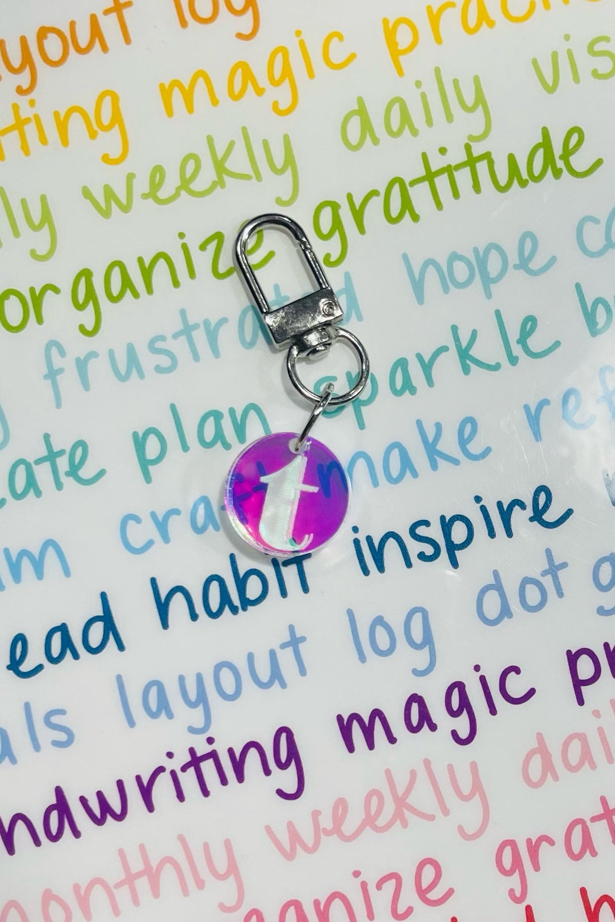 Initial Planner Charm READY TO SHIP