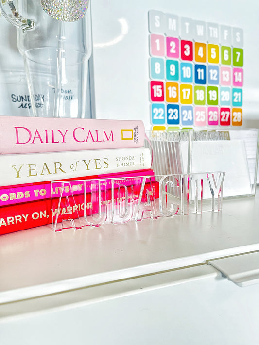 Custom Word of the Year Acrylic Block