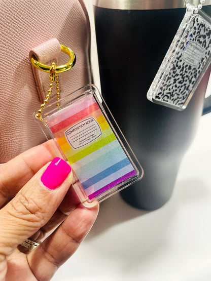 Composition Book Charm – Teacher Love Collection