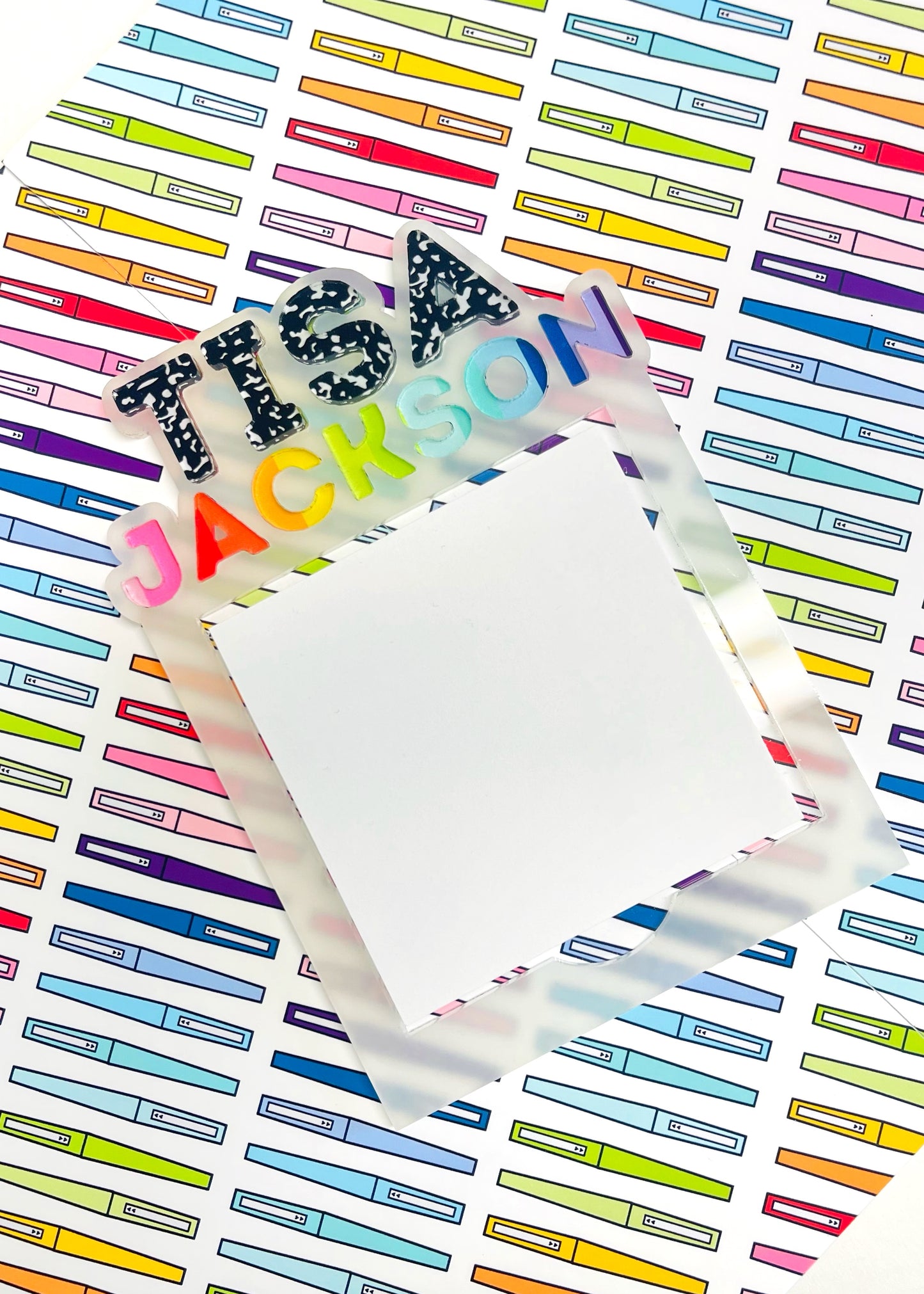 Personalized Post-it Note Holder – Teacher Love Collection