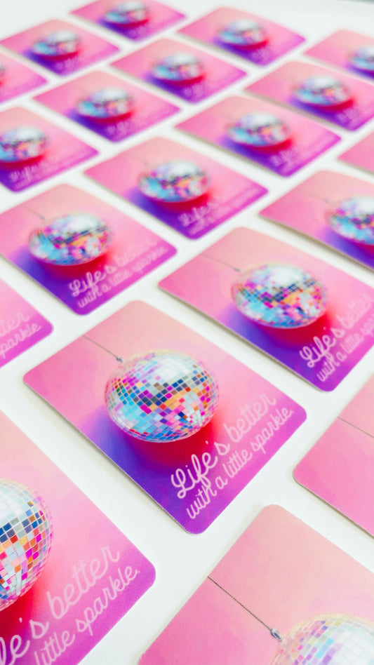 Happy Disco Ball Sticker READY TO SHIP