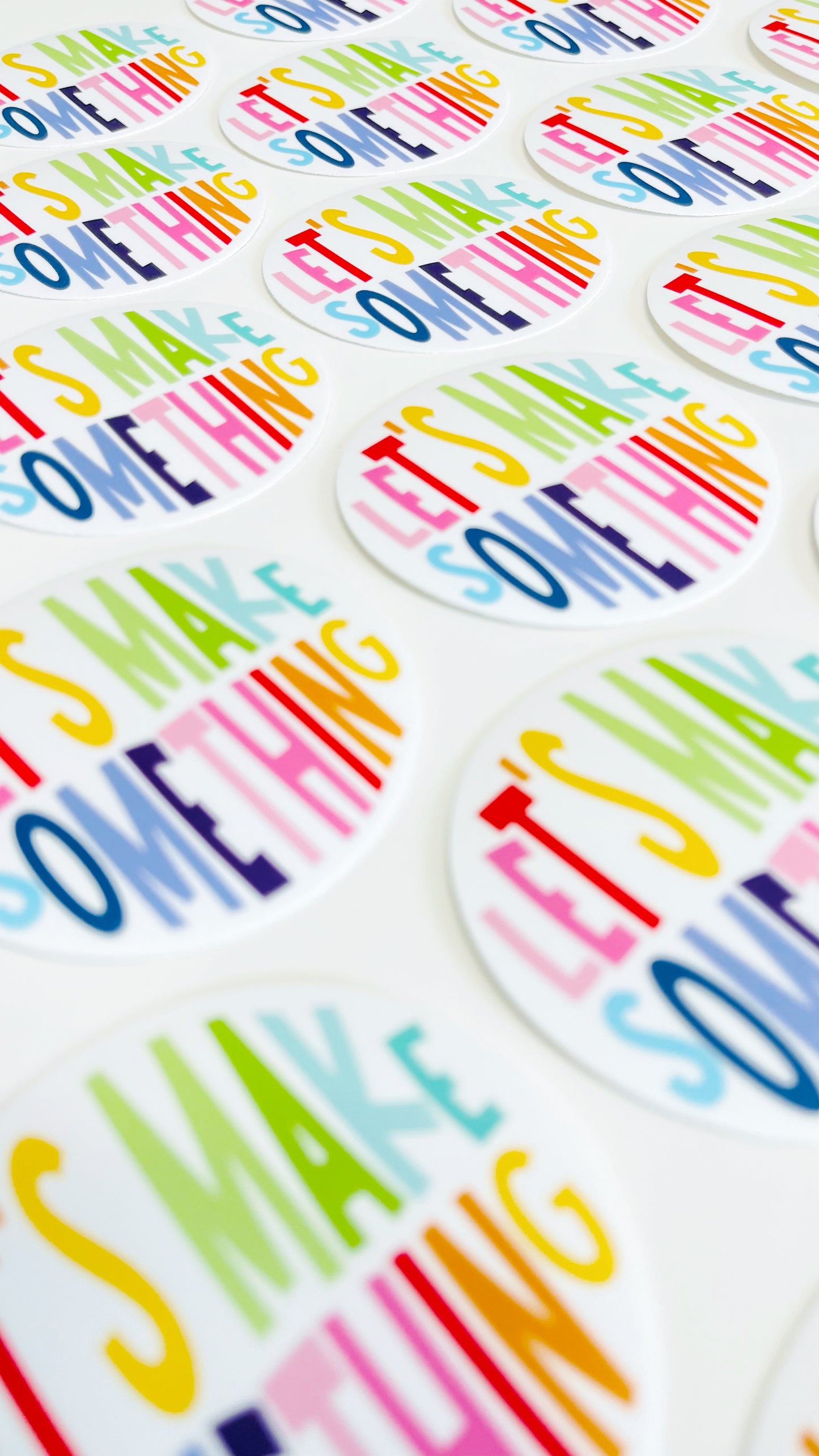 Happy Lets Make Something Sticker READY TO SHIP