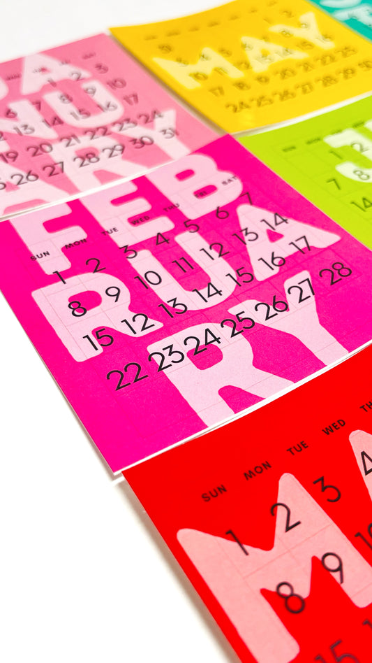 Monthly Calendar Stickers