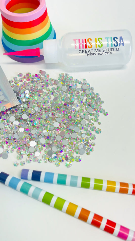 Glass Rhinestone Mix - Unicorn Highlighter READY TO SHIP